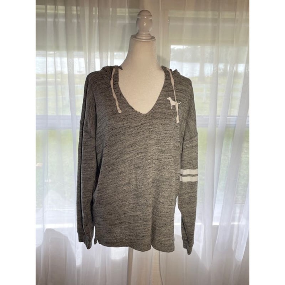 Pink by Victoria's Secret Women Size Large‎ Hoodie Gray
